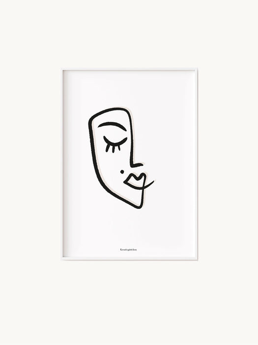 Poster Art Line Woman