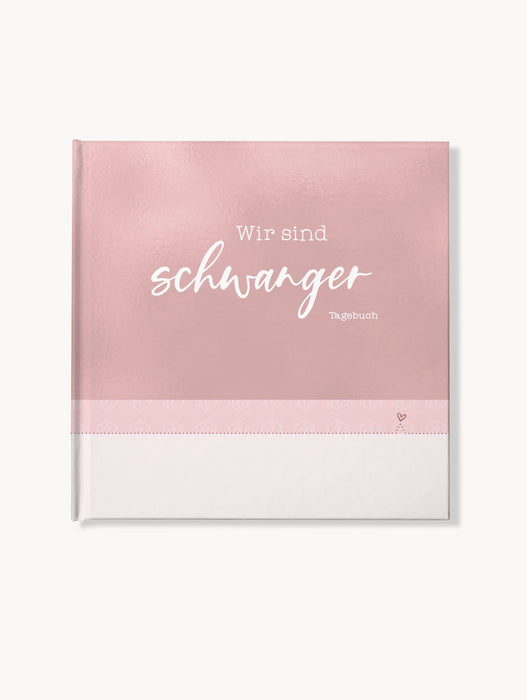 Tagebuch "Wir sind schwanger" mit Hebammenwissen, Rosa