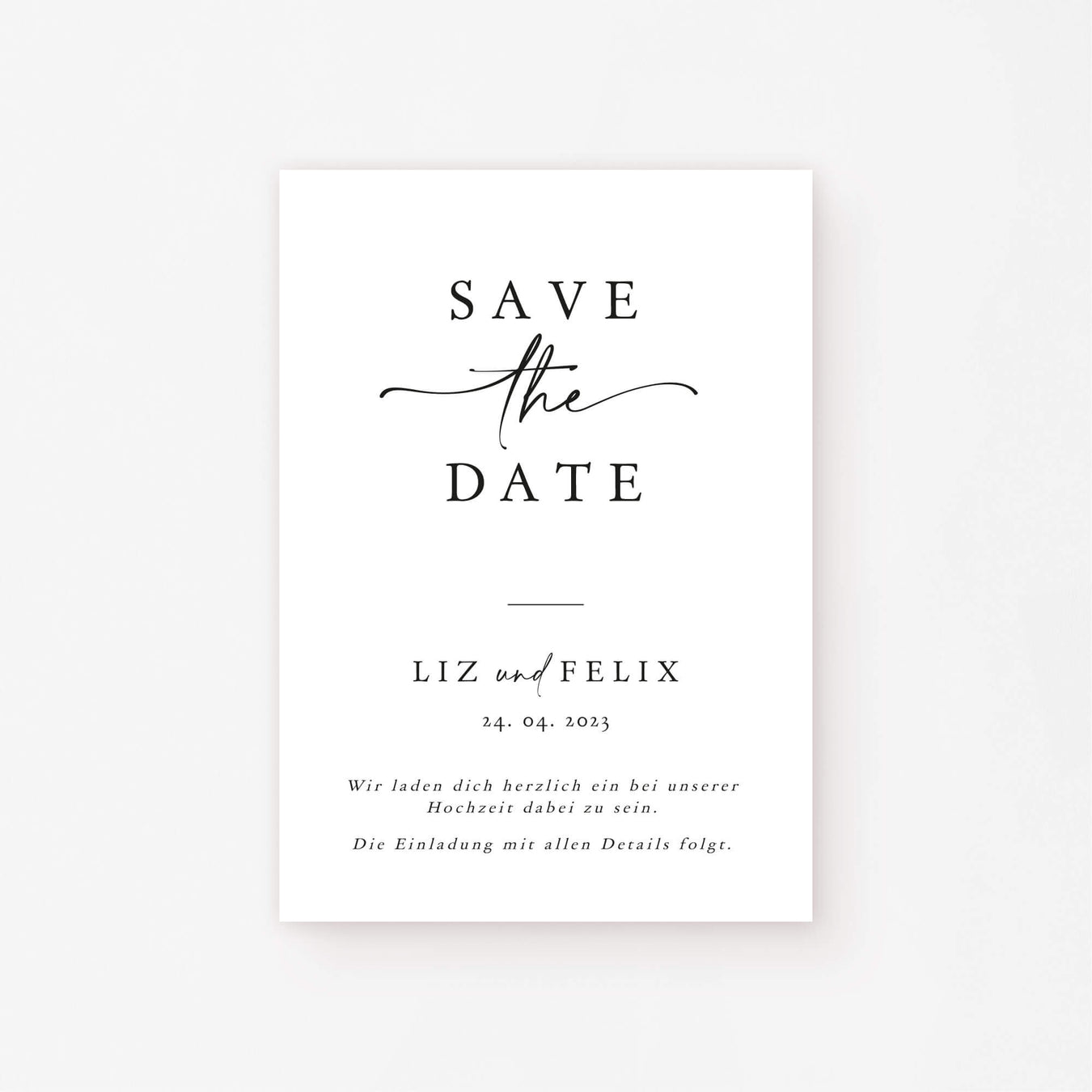 Save-the-Date Einladungskarten zur Hochzeit